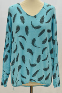 Feather Detail Top