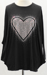 Diamanté Heart Detail Top