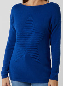 Regular Ribbed Star Jumper