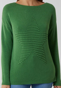 Regular Ribbed Star Jumper