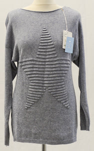 Regular Ribbed Star Jumper