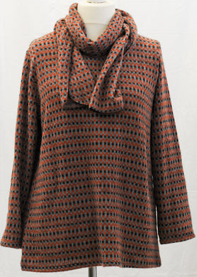 Checked Jumper With Scarf
